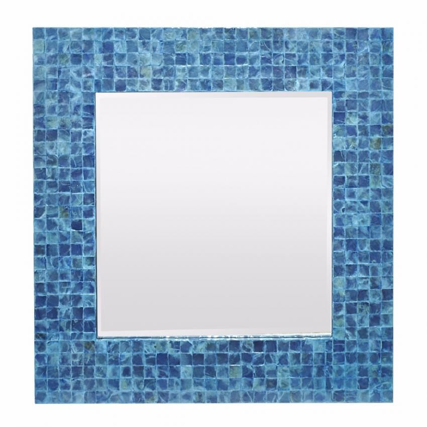 A Stunning Accent For Any Room, The Blue Grotto Wall Mirror Has An For Blue Wall Mirrors (View 12 of 15)