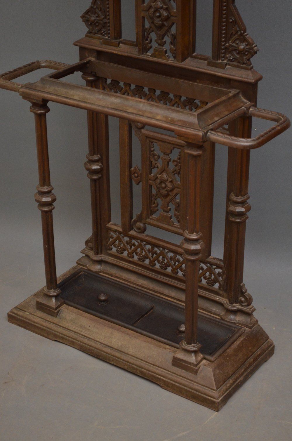 A Victorian Cast Iron Hall Stand – Coat Stand – Antiques Atlas With Regard To Antique Iron Standing Mirrors (View 13 of 15)