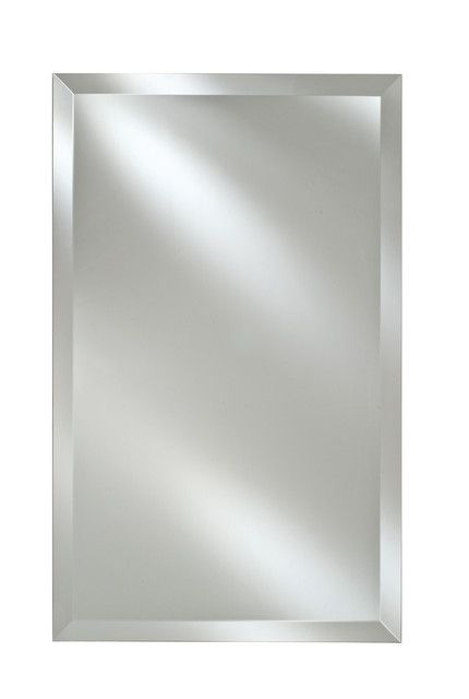 Afina Radiance Frameless Bevel Rectanglular Mirrors – Contemporary Within Square Frameless Beveled Vanity Wall Mirrors (View 4 of 15)
