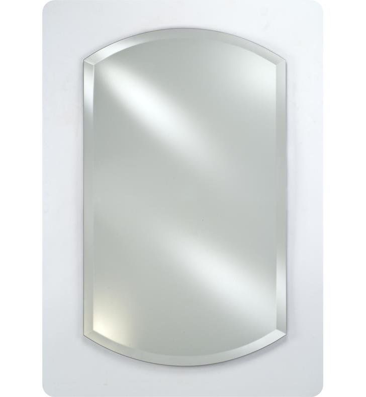 Afina Rm 920 Radiance 38" Double Arch Frameless Beveled Wall Mount Throughout Crown Arch Frameless Beveled Wall Mirrors (View 1 of 15)