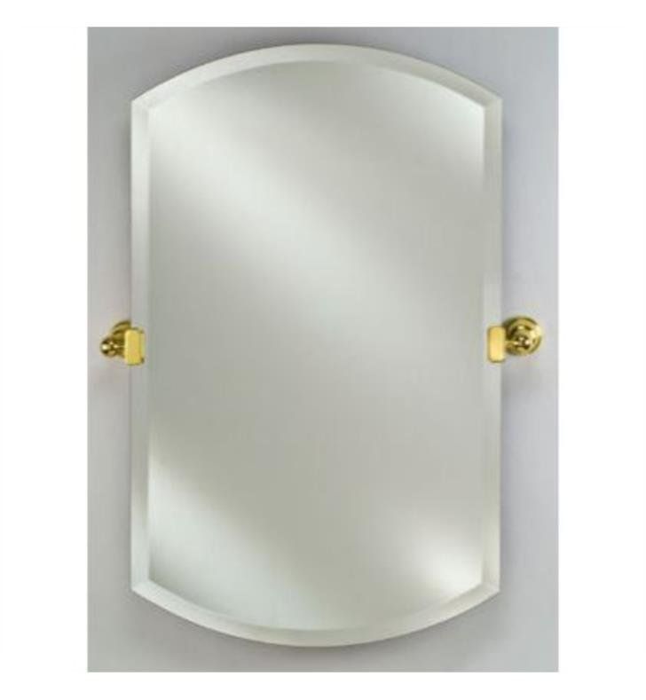 Afina Rm 932 Radiance 32" Double Arch Frameless Beveled Wall Mount Regarding Crown Arch Frameless Beveled Wall Mirrors (View 3 of 15)