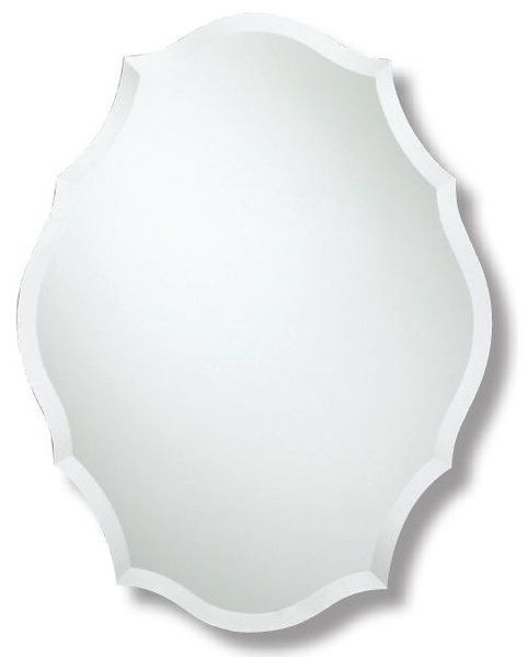 Agora Oblong Scalloped Edge Wall Mirror (With Images) | Mirror Wall Intended For Round Scalloped Edge Wall Mirrors (View 12 of 15)