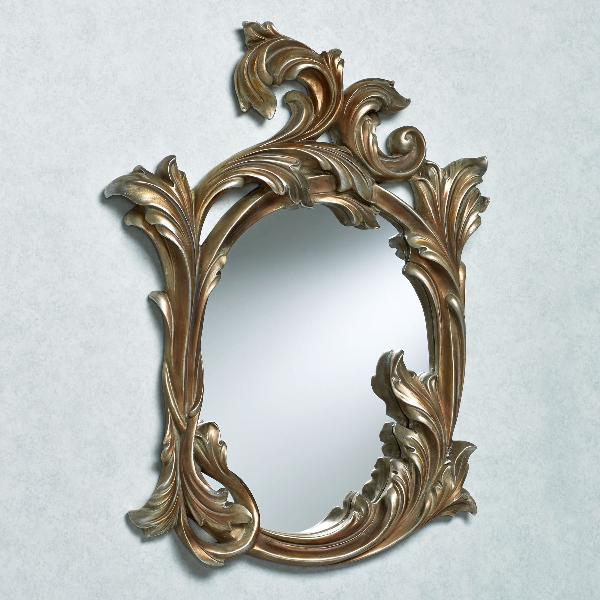 Alise Acanthus Leaf Wall Mirror Throughout Metallic Gold Leaf Wall Mirrors (View 1 of 15)
