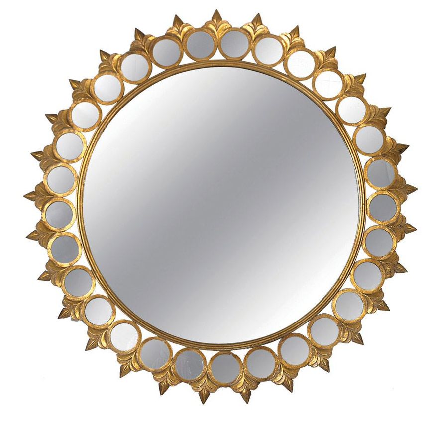 Alure Metal Framed Mirror – Iron Accents Throughout Brass Iron Framed Wall Mirrors (View 11 of 15)