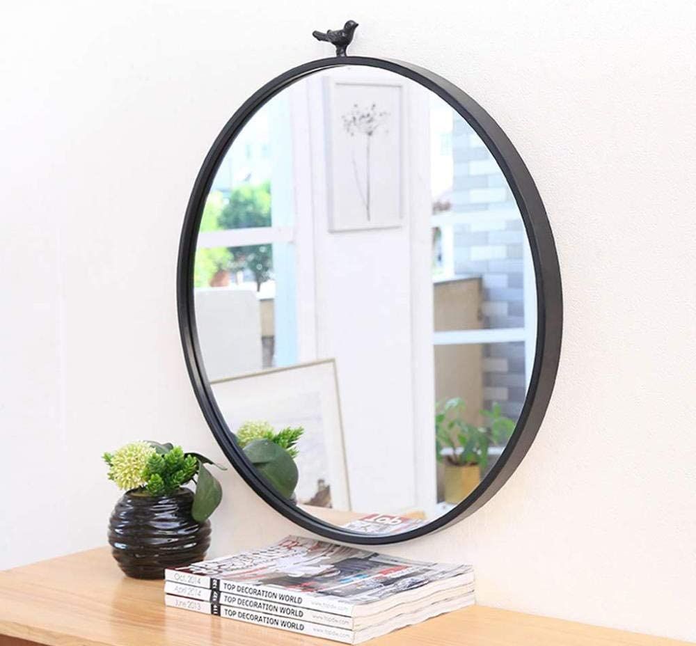 Amazon: Cylficl Contemporary Round Metal Framed Wall Mounted Mirror Inside Round Metal Framed Wall Mirrors (View 5 of 15)