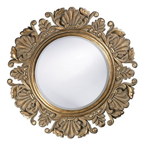 Amazon – Howard Elliott 51177 Anita Round Mirror, 44 Inch, Antique In Antique Silver Round Wall Mirrors (View 7 of 15)