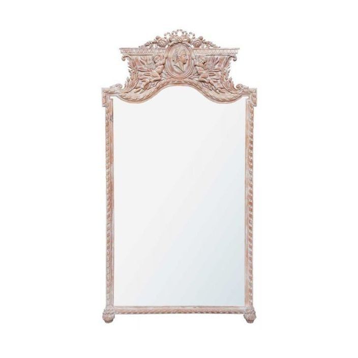 Antique French Style Floor Mirror – Floor Standing Mirrors From Pertaining To Antiqued Bronze Floor Mirrors (View 7 of 15)