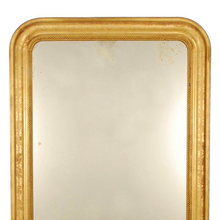 Antique Gold Leaf Louis Philippe Mirror, 19Thc (6365) At 1Stdibs For Antiqued Gold Leaf Wall Mirrors (View 8 of 15)