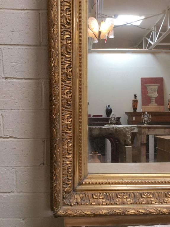 Antique Gold Leaf Mirror For Sale At 1Stdibs Within Ring Shield Gold Leaf Wall Mirrors (View 6 of 15)