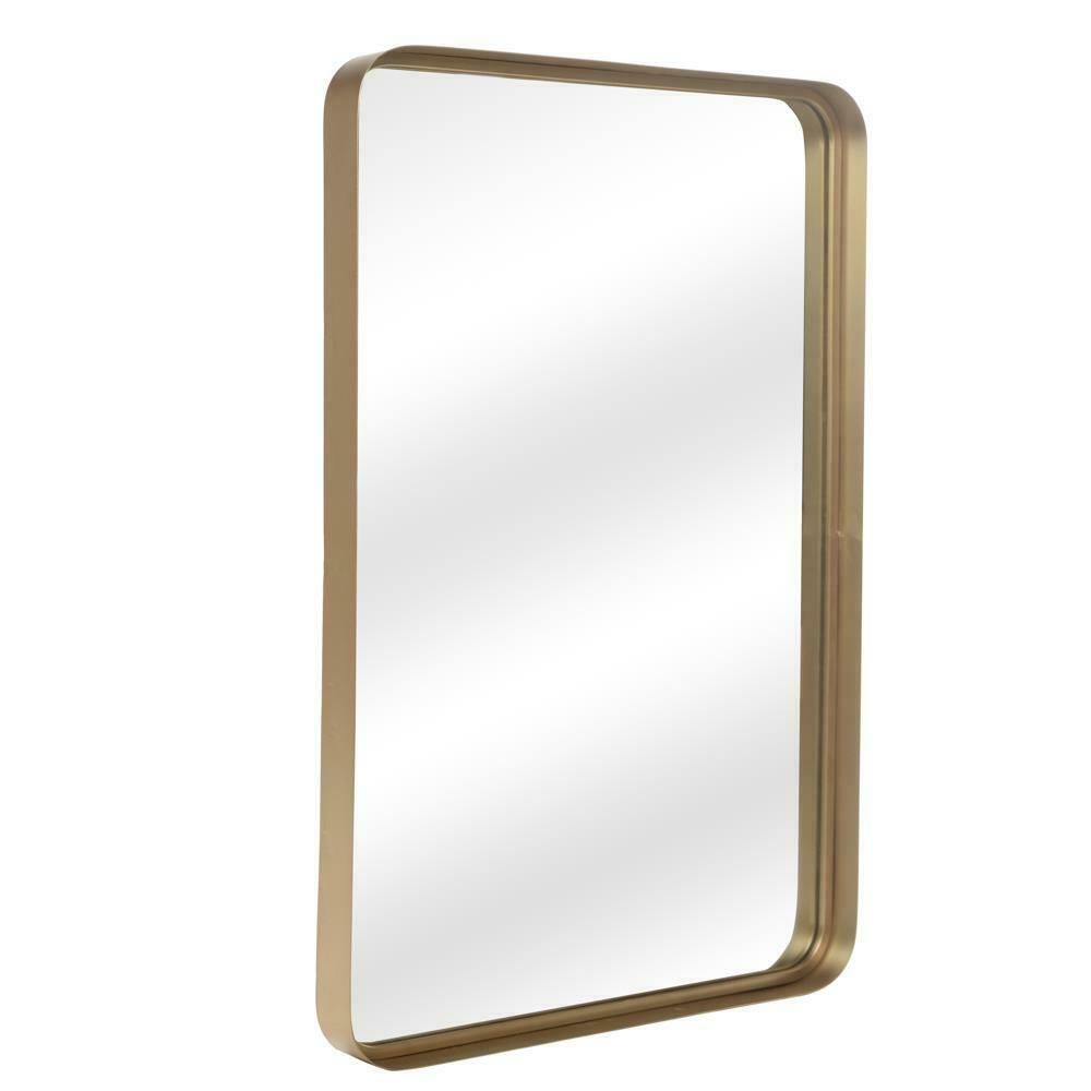 Antique Gold Rectangle Wall Mirror Bathroom Mirror Vanity Mirror For In Dark Gold Rectangular Wall Mirrors (View 9 of 15)