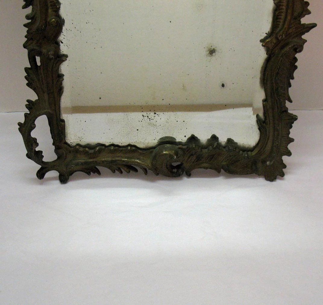 Antique Victorian Cast Iron Frame Beveled Wall Mirrornational For Iron Frame Handcrafted Wall Mirrors (View 10 of 15)
