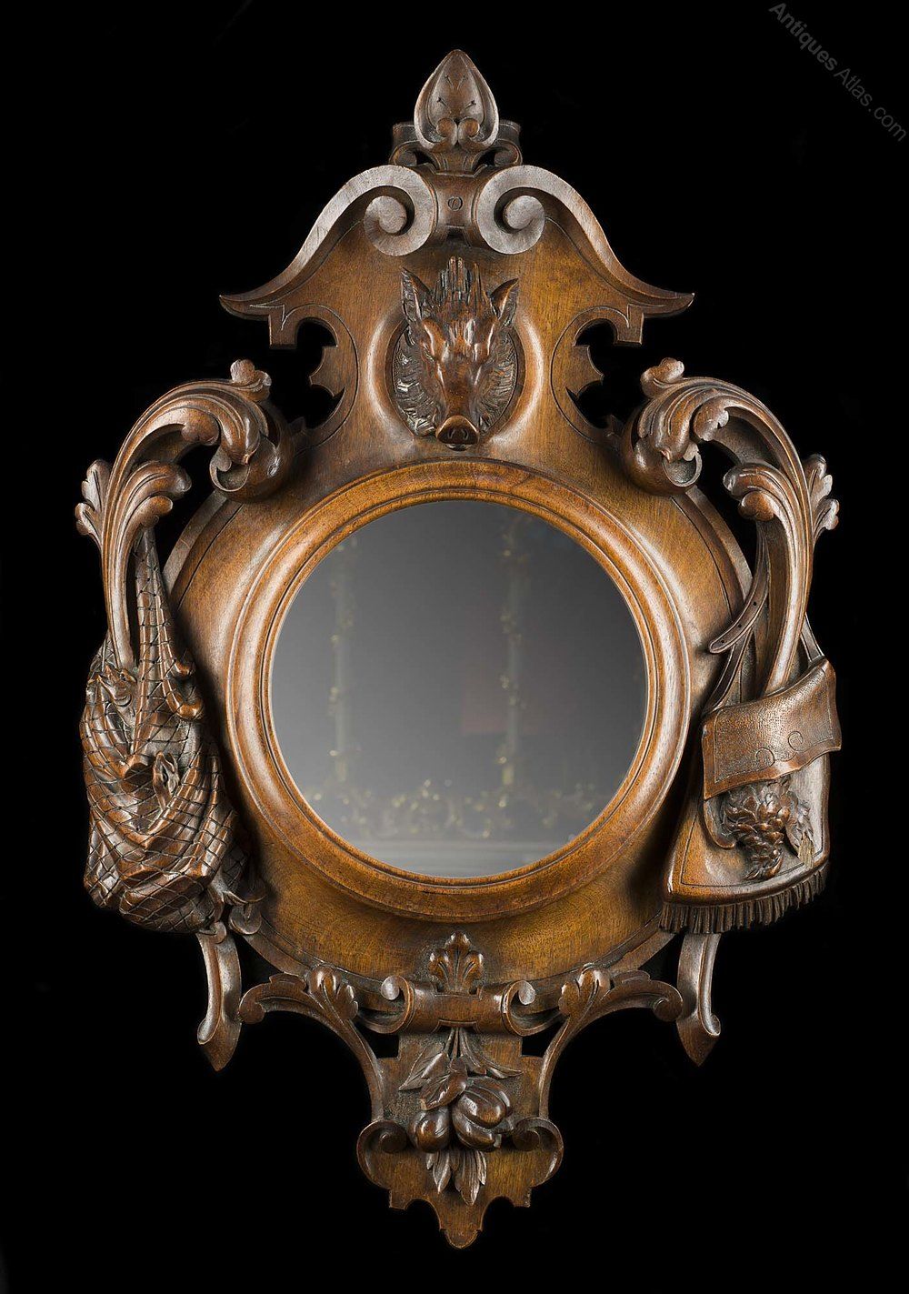 Antiques Atlas – A Small Victorian Antique Wall Mirror For Antiqued Glass Wall Mirrors (View 2 of 15)