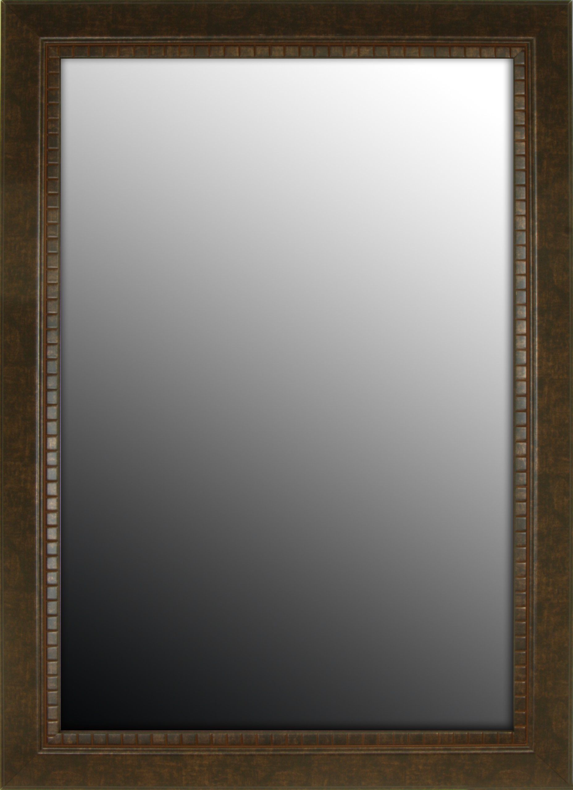 Apple Valley Tuscan Copper Bronze Petite Framed Wall Mirror, 27 Inch With Woven Bronze Metal Wall Mirrors (View 13 of 15)