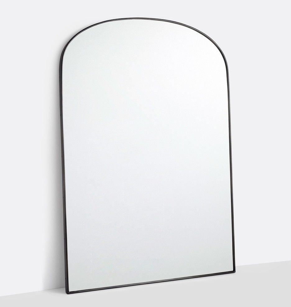 Arched Floor Metal Framed Mirror | Metal Frame Mirror, Floor Mirror Throughout Waved Arch Tall Traditional Wall Mirrors (View 6 of 15)