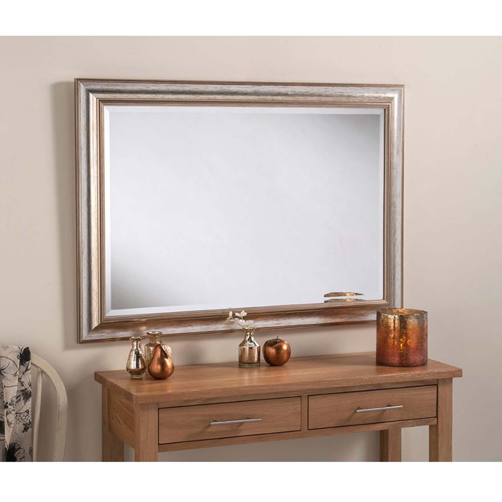 Argenta Silver Rectangular Wall Mirror | Homesdirect365 With Regard To Silver High Wall Mirrors (View 13 of 15)