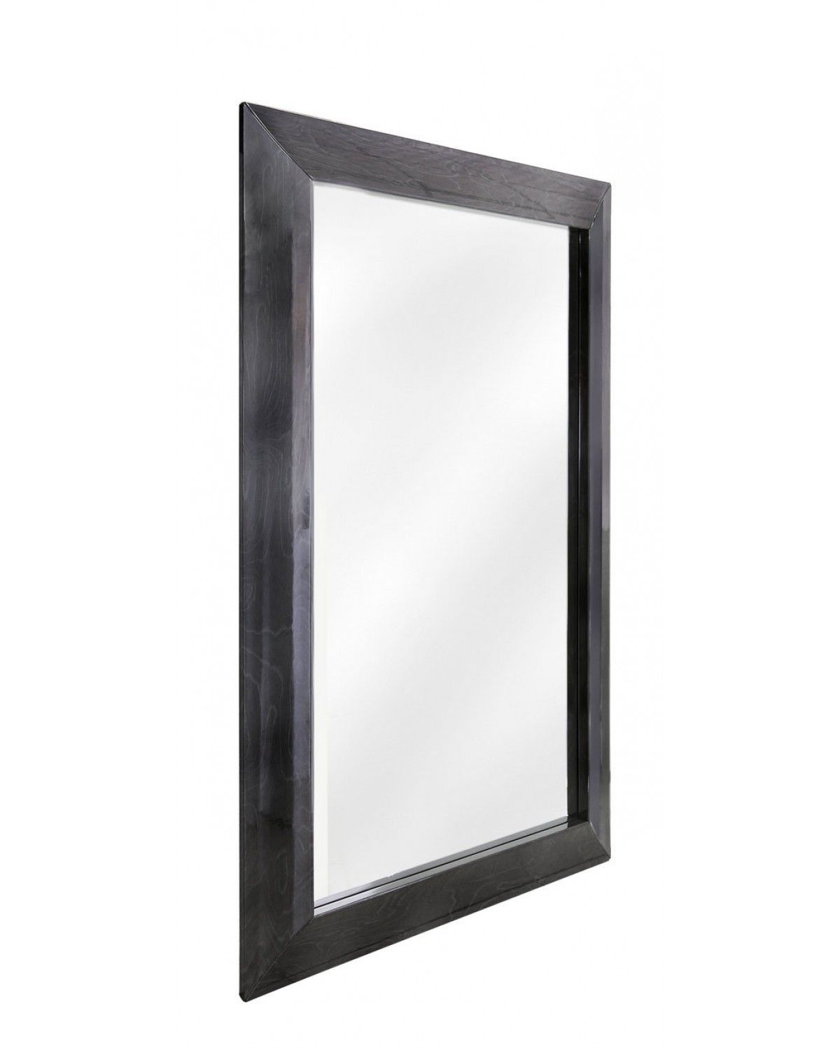 Aura Dark Grey Walnut Wall Mirror Throughout Gray Wall Mirrors (View 10 of 15)