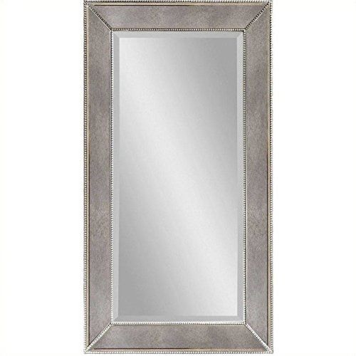 Bassett Mirror Beaded Wall Mirror 48Inch Silver Leaf — Continue To The With Glam Silver Leaf Beaded Wall Mirrors (View 11 of 15)