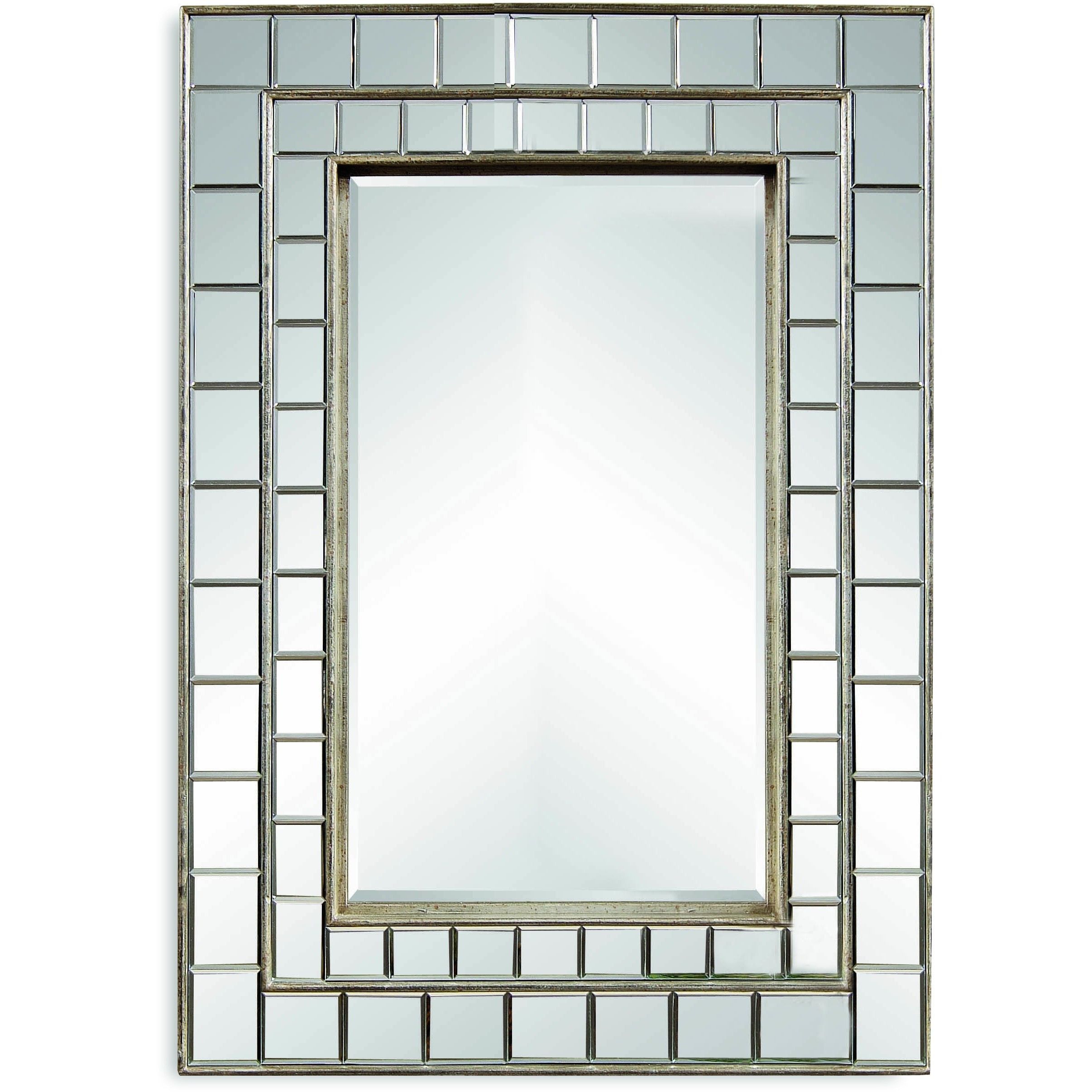 Bassett Mirror Neo Wall Mirror Silver Leaf 32" X 45" – M3048Bec In Gold Leaf Floor Mirrors (View 7 of 15)