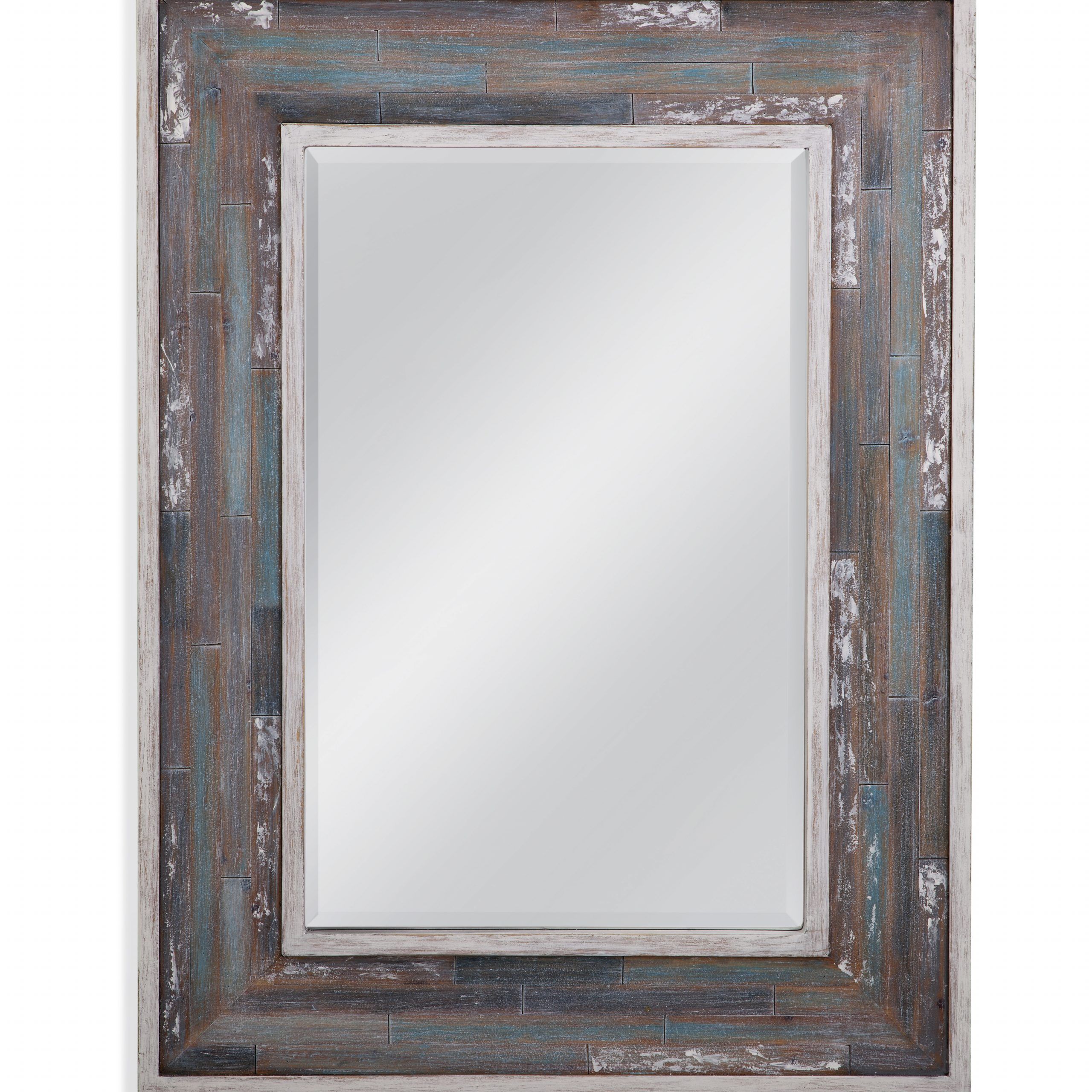 Bassett Mirror Taft Wall Mirror In Antique Silver/Gold Leaf Finish Pertaining To Glam Silver Leaf Beaded Wall Mirrors (View 3 of 15)