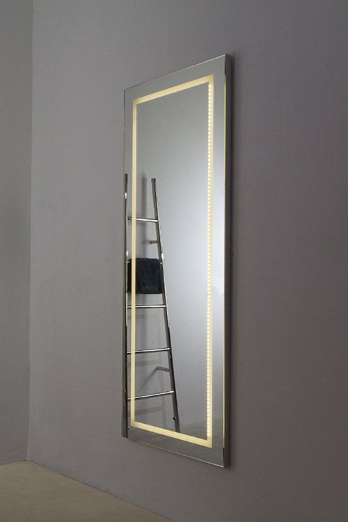Bathroom Decorative Mirror With Lights | Full Length Mirror Regarding Single Sided Polished Wall Mirrors (View 14 of 15)