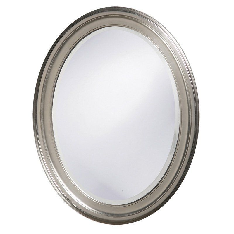 Belham Living Oval Wall Mirror – Brushed Nickel – 25W X 33H In (View 12 of 15)