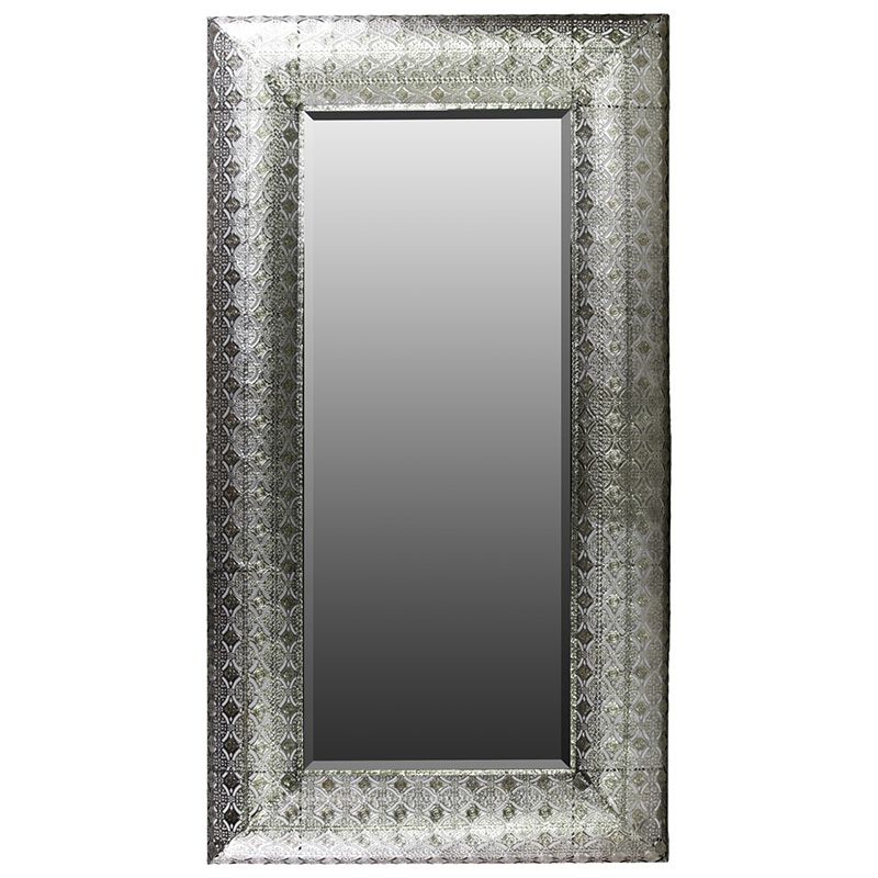 Benzara Metal Rectangular Wall Mirror – Mirrors At Hayneedle Within Squared Corner Rectangular Wall Mirrors (View 3 of 15)