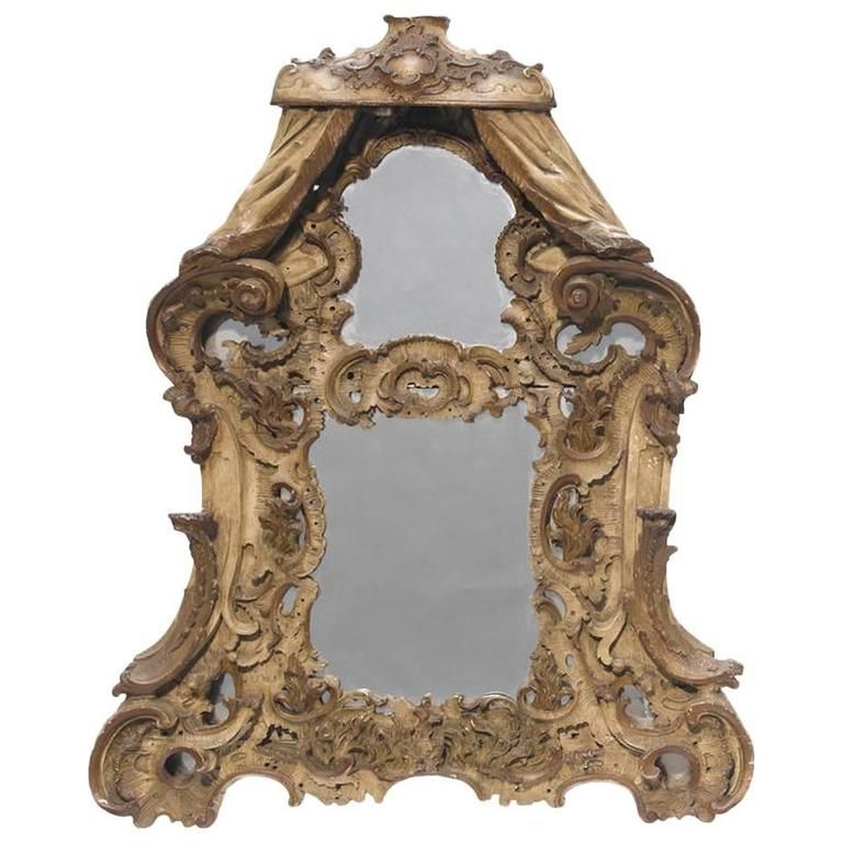 Big Antique Venetian Etched Mirror With Rich Gold Glass Details At 1Stdibs With Regard To Antique Gold Etched Wall Mirrors (View 6 of 15)