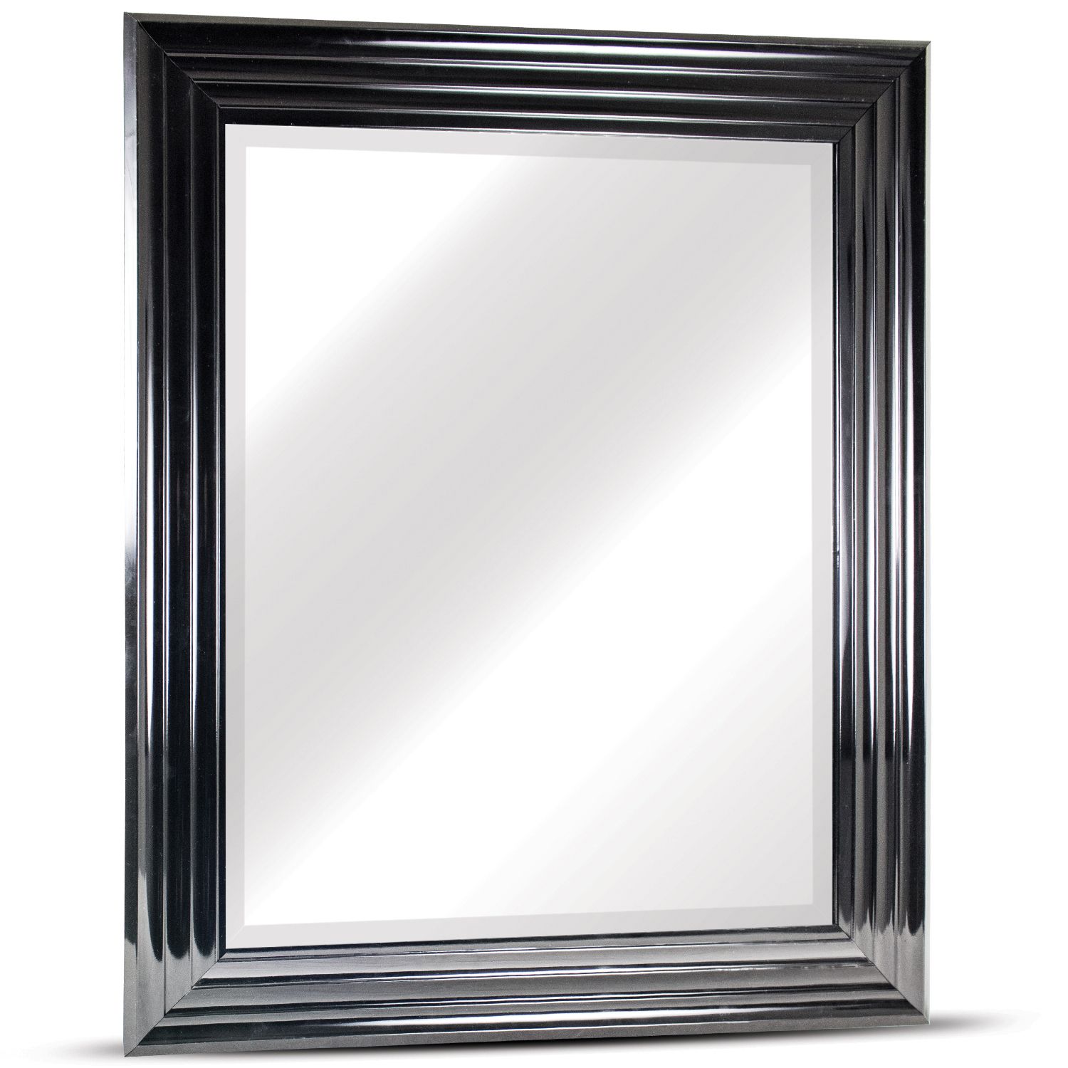 Black Everett Rectangular Wall Vanity Mirror – Pier1 Throughout Black Beaded Rectangular Wall Mirrors (View 14 of 15)