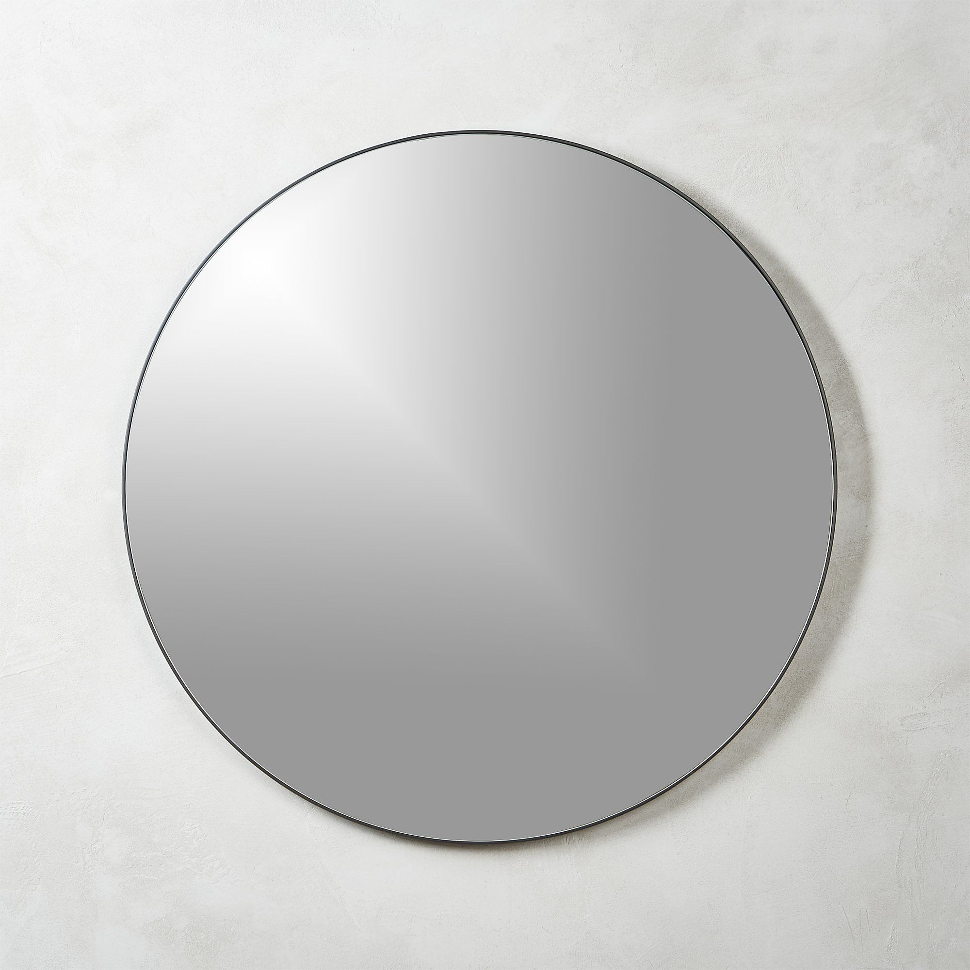 Black Infinity Edge Round Mirror | Free Shipping | Luxe Mirrors For Round Edge Wall Mirrors (View 12 of 15)