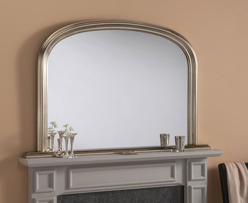 Blenhiem Silver Arch Overmantal Mirror 119Cm X 79Cm In 2020 | Spiegel Throughout Silver Arch Mirrors (View 4 of 15)