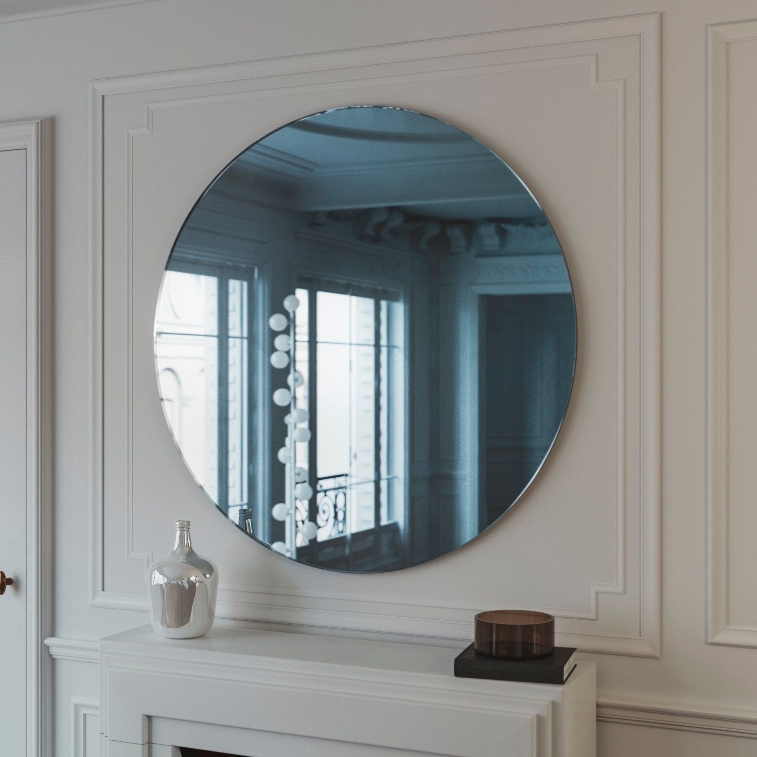 Blue Midcentury Mirror (View 15 of 15)