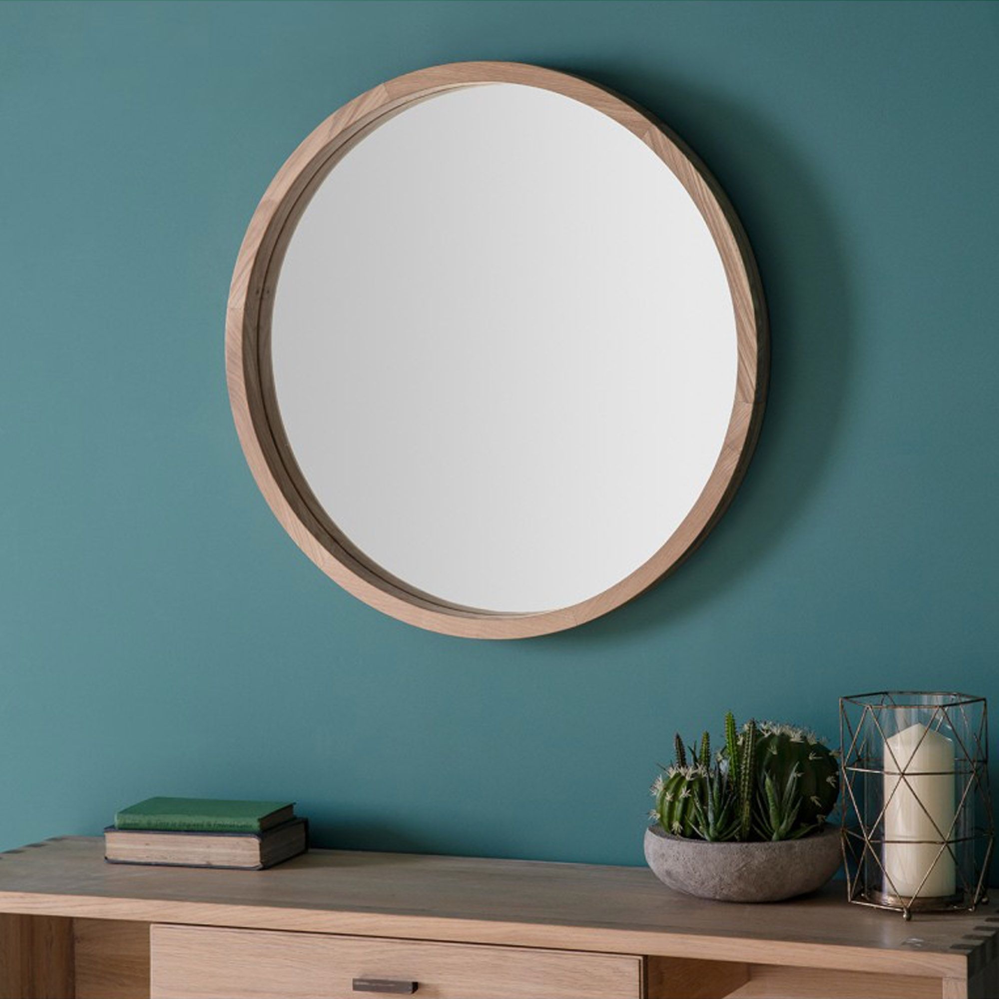 Bowman Small Round Wall Mirror | Wall Mirrors | Homesdirect365 In Round 4 Section Wall Mirrors (View 10 of 15)
