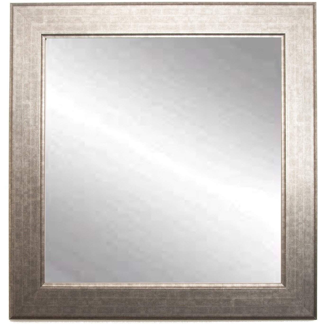 Brandt Works Subway Silver Square Wall Mirror Bm014Sq 32"X32" (With Within Square Modern Wall Mirrors (View 2 of 15)