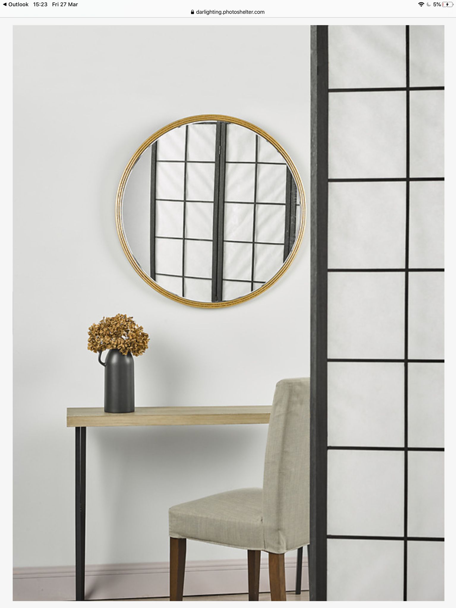 Briton – Beaded Edge Round Gold Mirror – Lightbox Intended For Gold Black Rounded Edge Wall Mirrors (View 13 of 15)