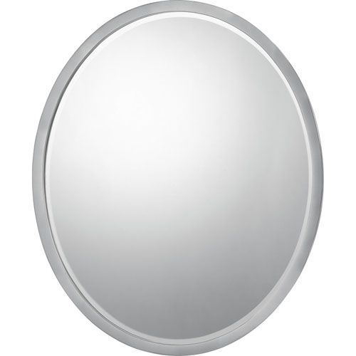 Brushed Nickel Mirror Quoizel Oval Mirrors Home Decor | Mirror Decor Pertaining To Polished Nickel Oval Wall Mirrors (View 9 of 15)