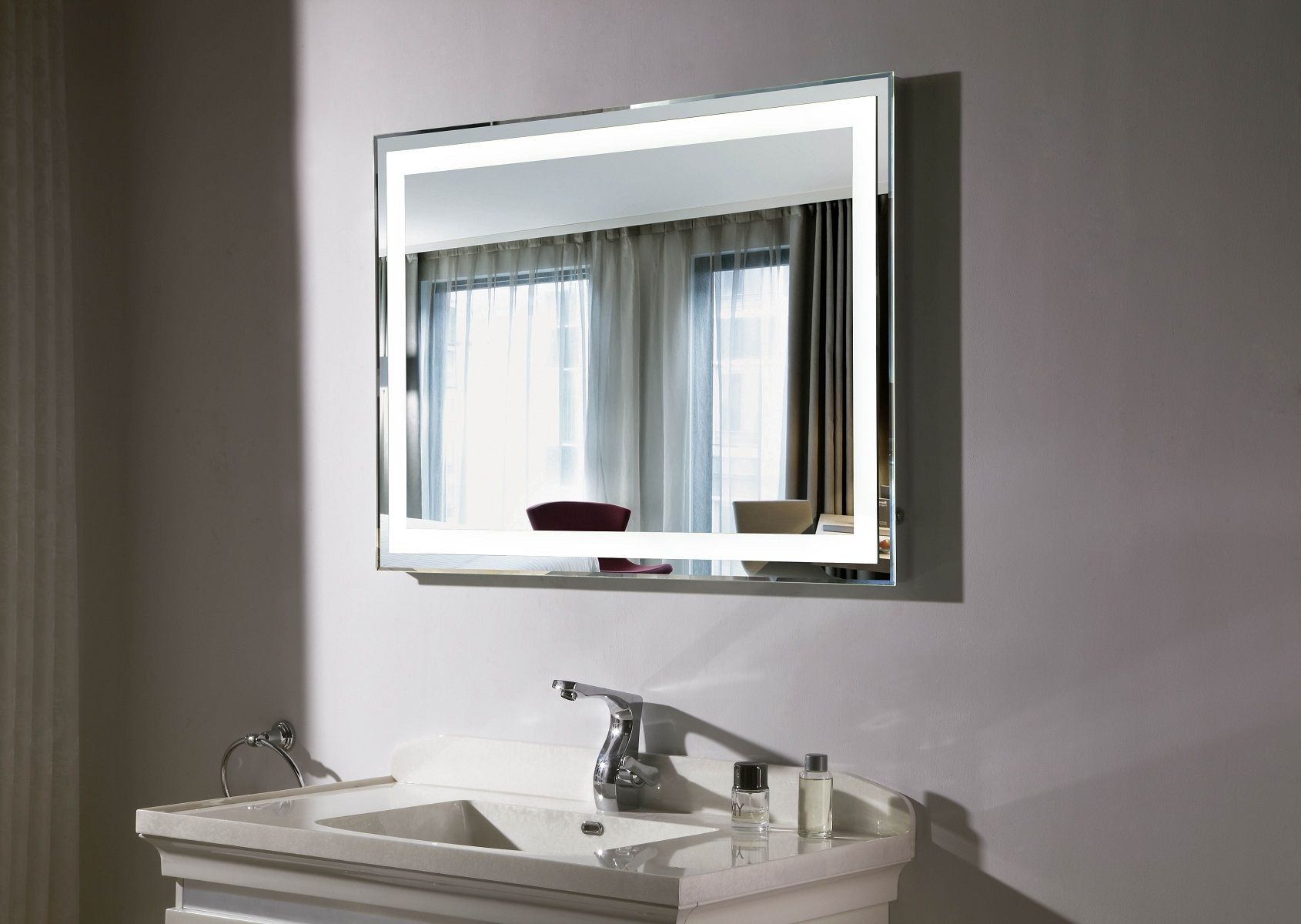 Budapest Iii Lighted Vanity Mirror Led Bathroom Mirror Regarding Tunable Led Vanity Mirrors (View 1 of 15)