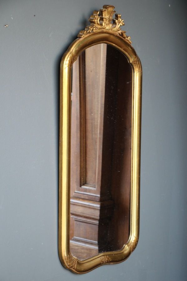 Buy Gold Leaf Gilt Wood Mirror 1920 Sweden From Antiques And Design Online Regarding Gold Leaf Floor Mirrors (View 11 of 15)