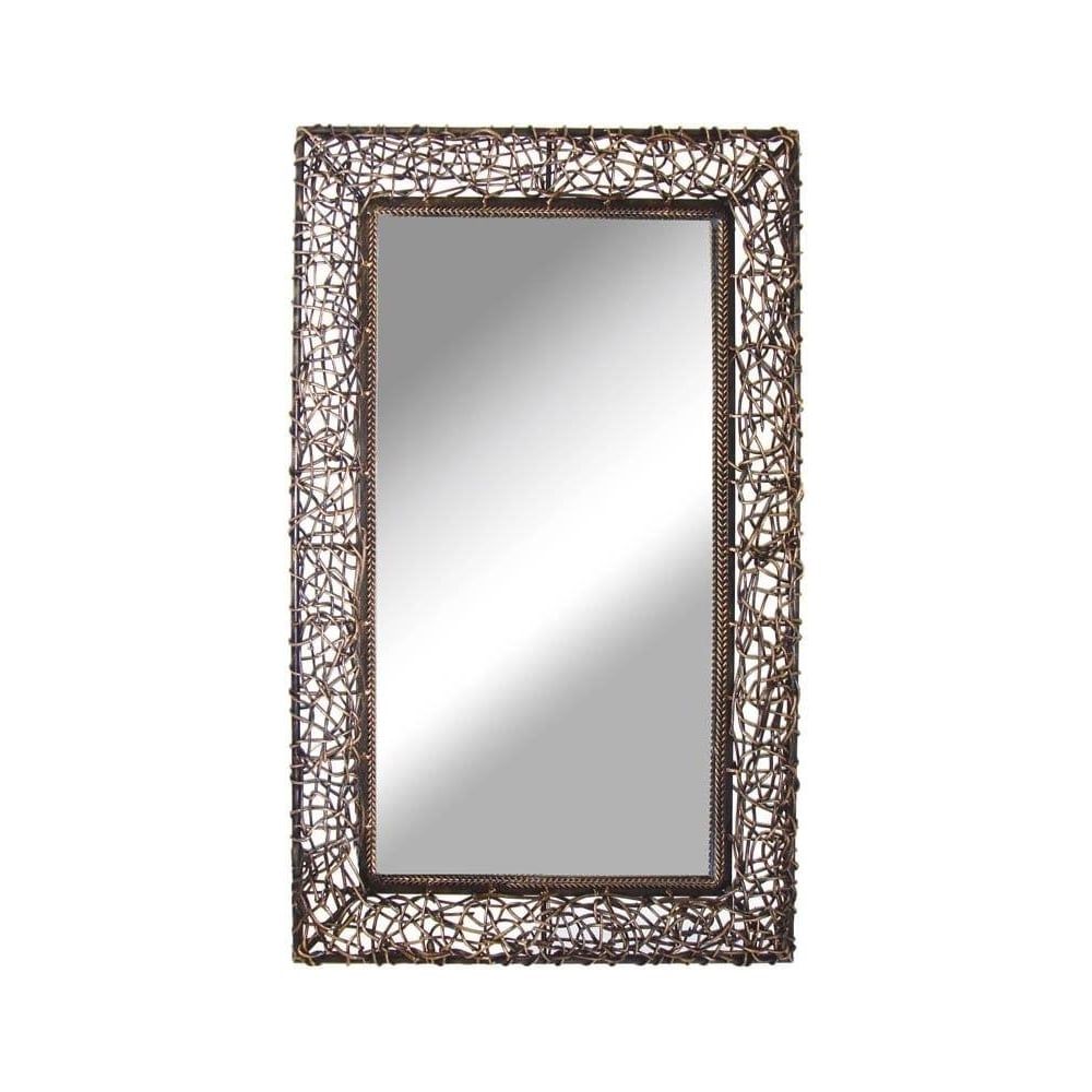 Buy Large Ratan Wall Mirror | Buy This Large Rectangular Mirror Within Squared Corner Rectangular Wall Mirrors (View 13 of 15)