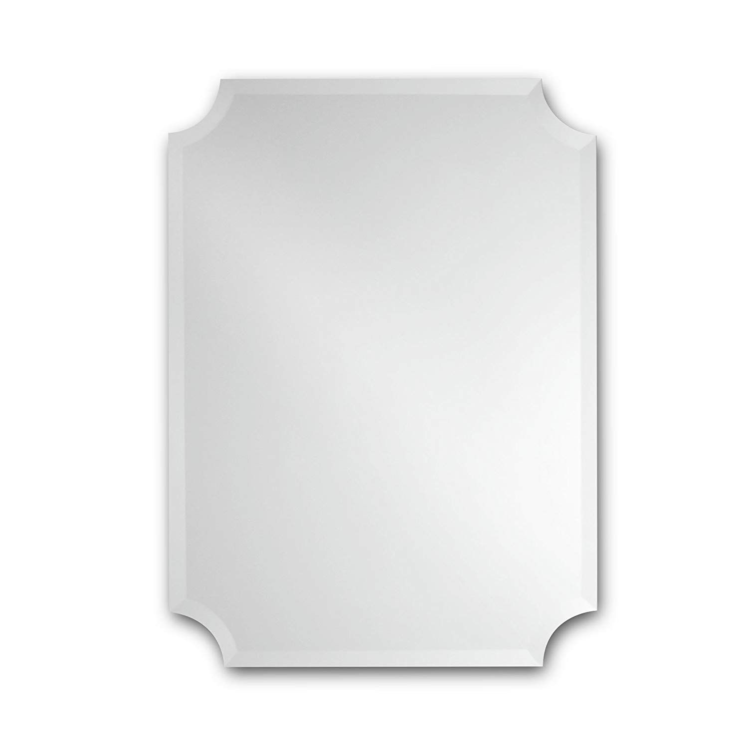 Buy The Better Bevel Round Frameless Wall Mirror | Bathroom, Vanity In Square Frameless Beveled Vanity Wall Mirrors (View 5 of 15)