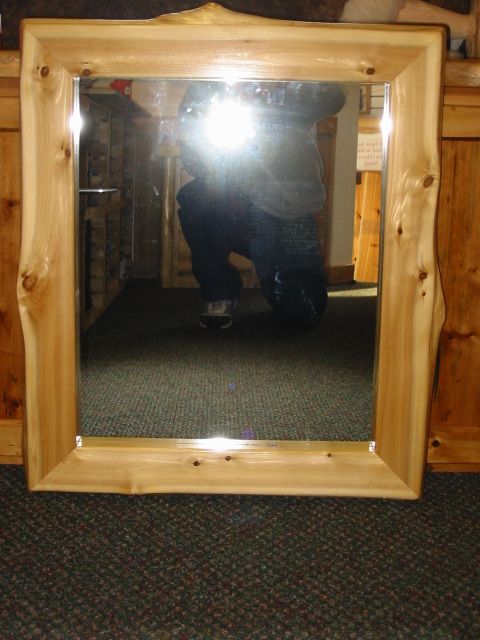Cedar Live Edge Framed Mirror With Edged Wall Mirrors (View 13 of 15)