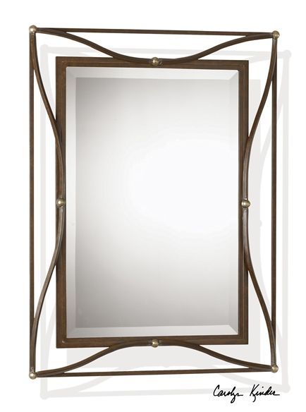 Click Here To View Larger Image | Bronze Mirror, Mirror Wall, Metal Regarding Iron Frame Handcrafted Wall Mirrors (View 1 of 15)