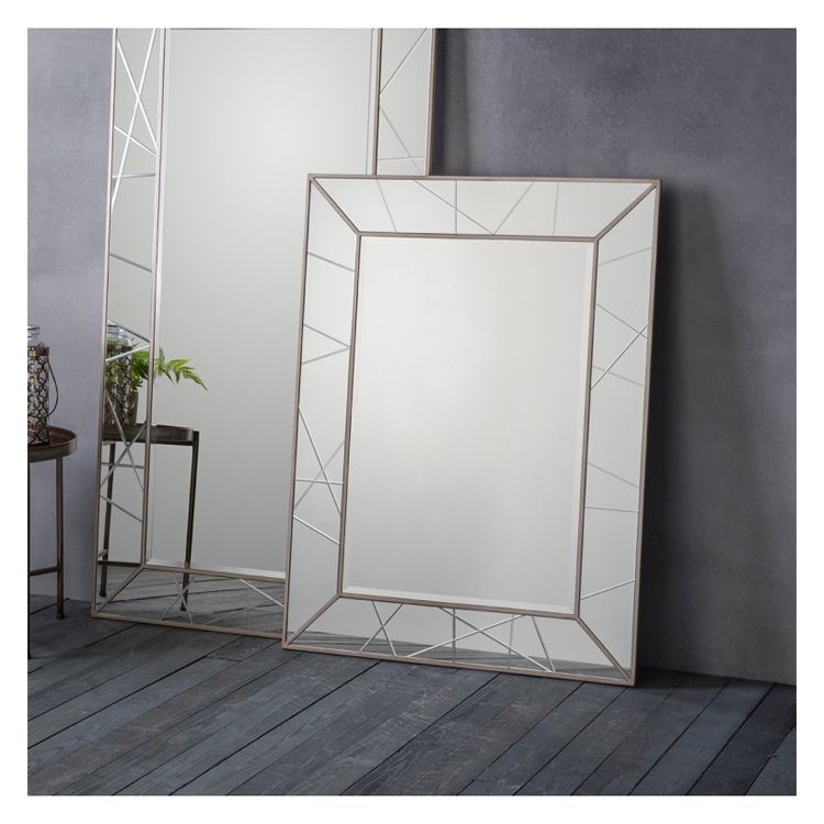 Colour Silver Range Metallic Shape Square/Rectangle (With Images Inside Square Modern Wall Mirrors (View 4 of 15)