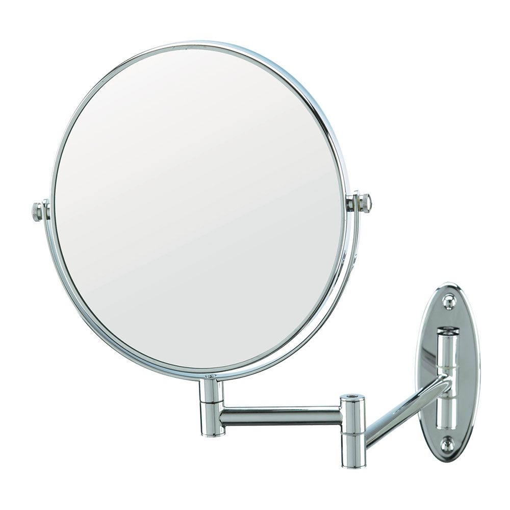 Conair Hospitality 41741W 8" Wall Mount Mirror – Standard View & 5X For Polished Chrome Wall Mirrors (View 9 of 15)