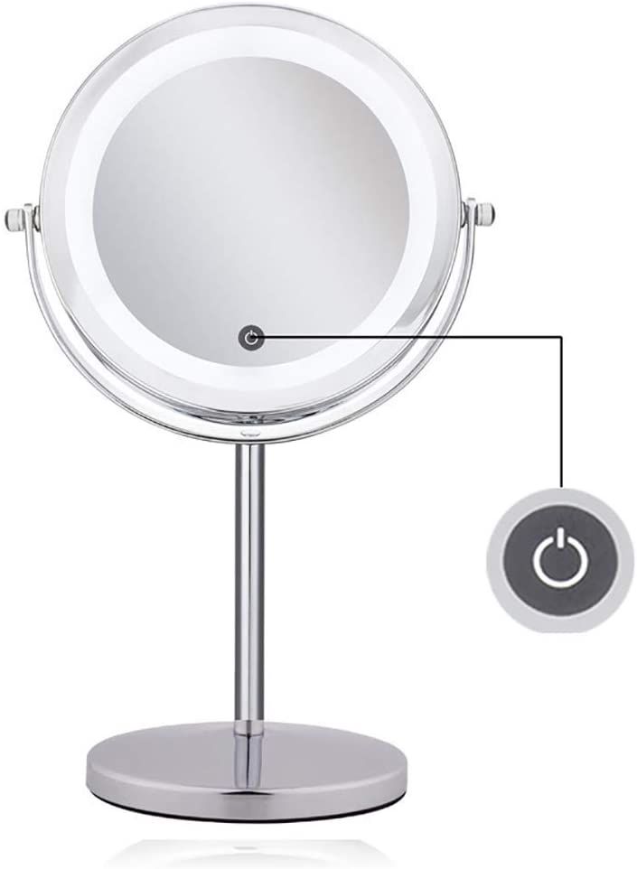 Conbo Lighted Magnifying Mirrors – 1X / 10X Magnification Eye Make Up Within Chrome Led Magnified Makeup Mirrors (View 10 of 15)