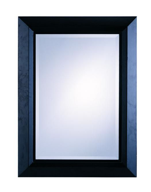 Contemporary Cappuccino Black Rectangular Mirrorcoaster Furniture For Black Beaded Rectangular Wall Mirrors (View 5 of 15)