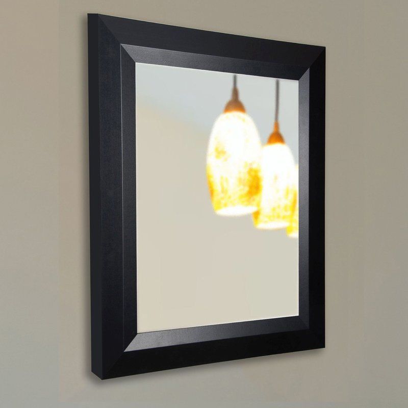 Contemporary Matte Black Wall Mirror | Modern Mirror Wall, Mirror Wall In Matte Black Round Wall Mirrors (View 12 of 15)