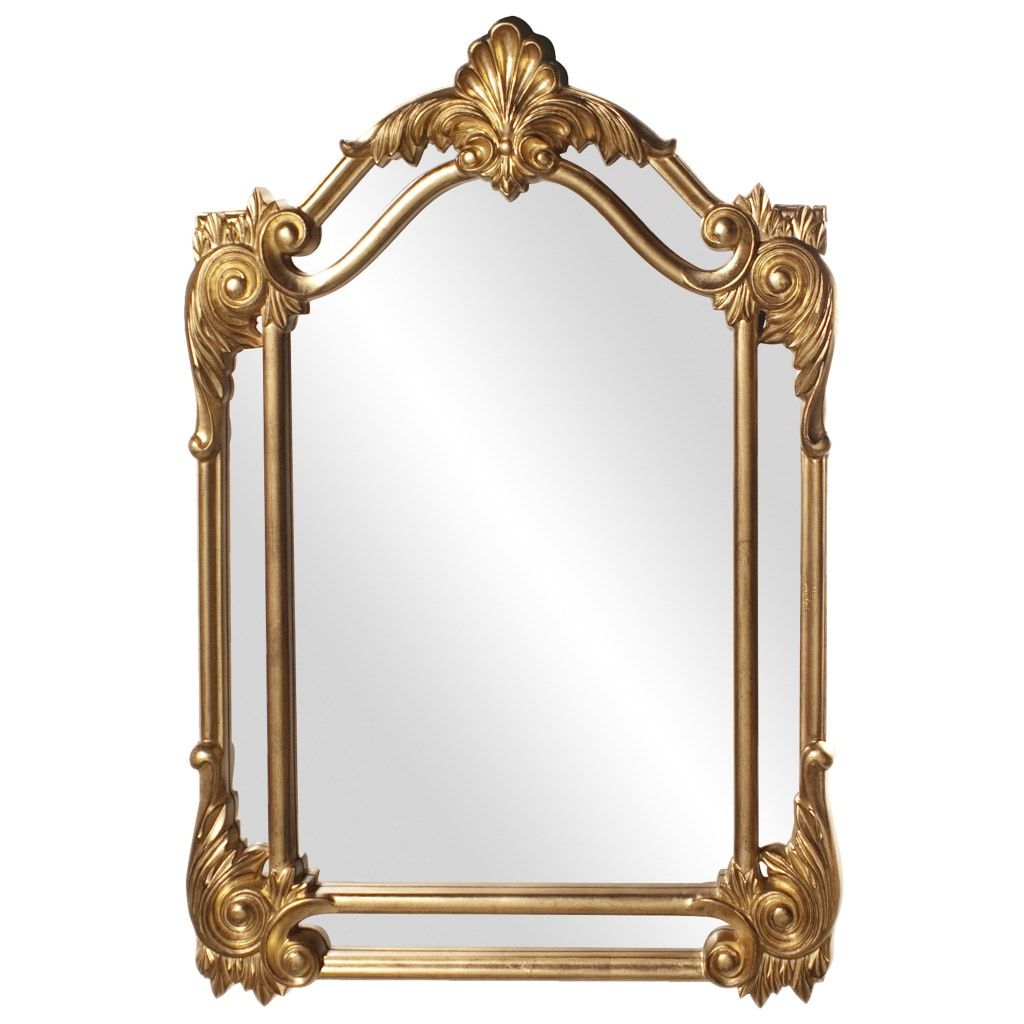 Cortland Antique Gold Leaf Mirror – Free Shipping Today – Overstock Regarding Antiqued Gold Leaf Wall Mirrors (View 12 of 15)
