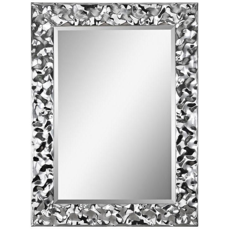 Couture Chrome 30" X 40" Rectangular Wall Mirror – #24C34 | Lamps Plus Within Chrome Rectangular Wall Mirrors (View 10 of 15)