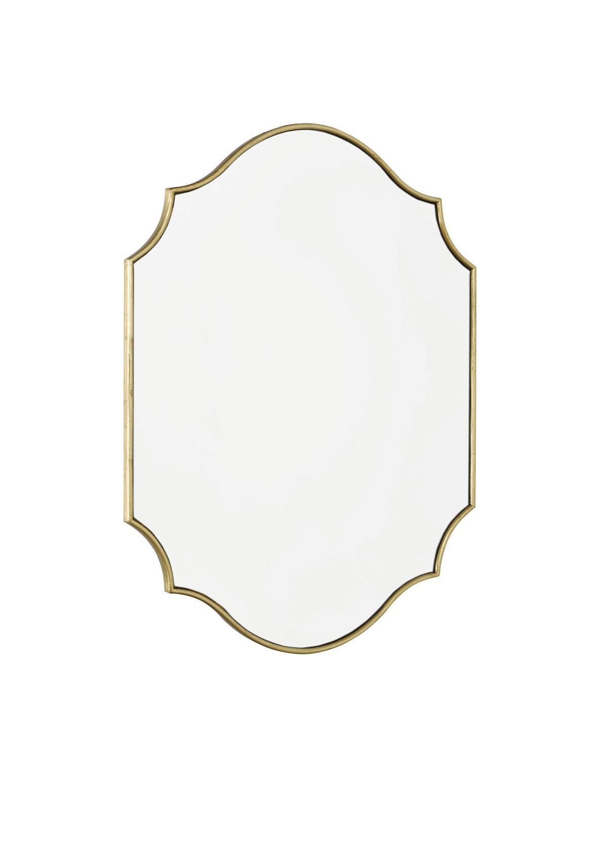 Curved Gold Mirror H70 Xw50Cm – Jules Home Collections With Gold Curved Wall Mirrors (View 6 of 15)