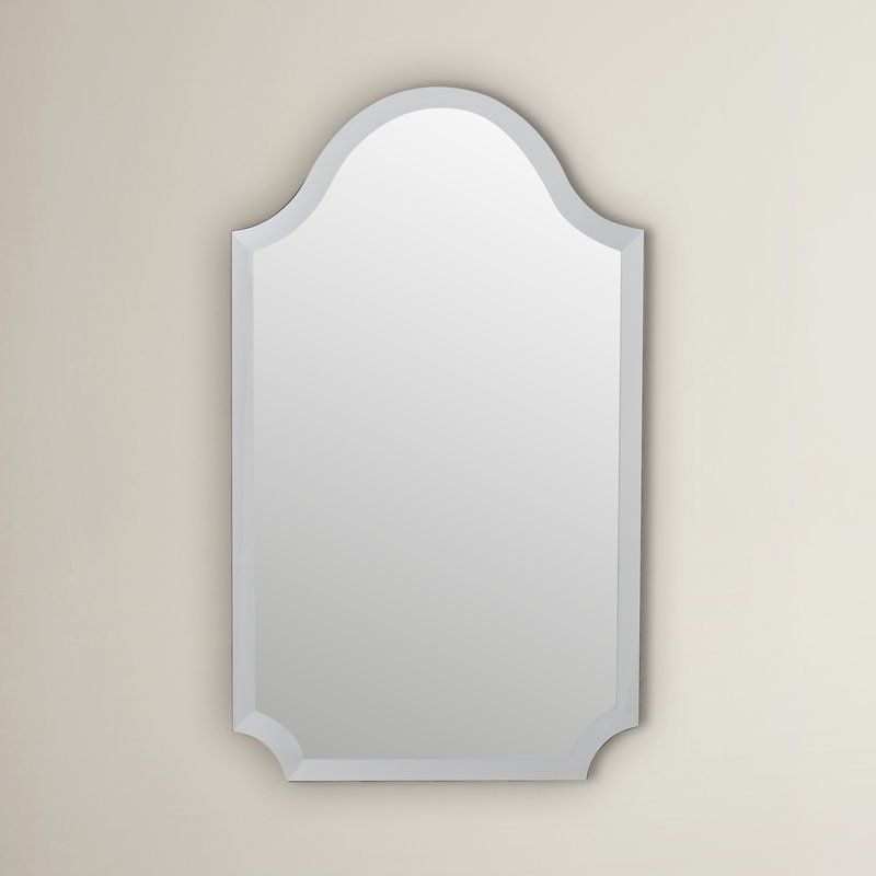Dariel Tall Arched Scalloped Wall Mirror  27"H X 16"W | Mirror Wall In Waved Arch Tall Traditional Wall Mirrors (View 4 of 15)